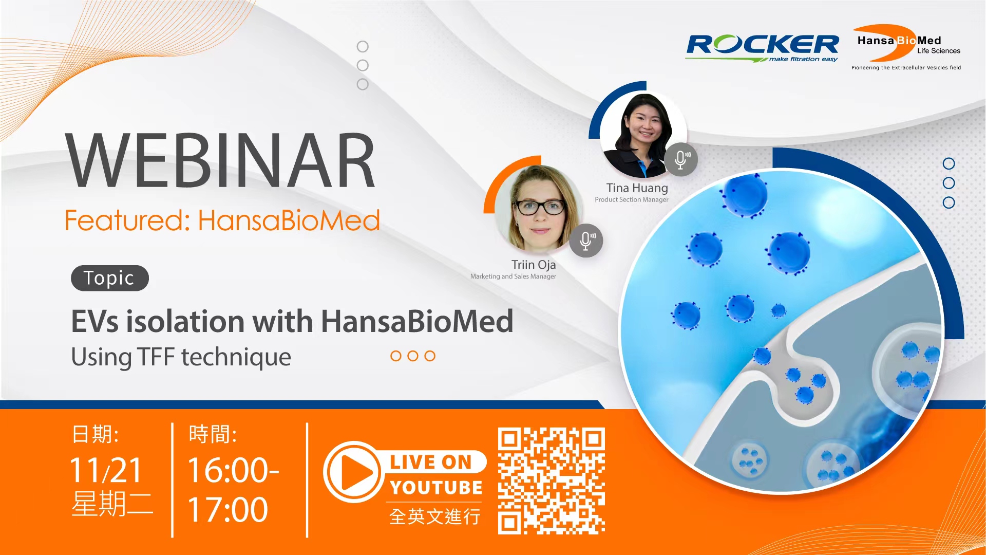 EVs Isolation with HansaBioMed – 在線研討會